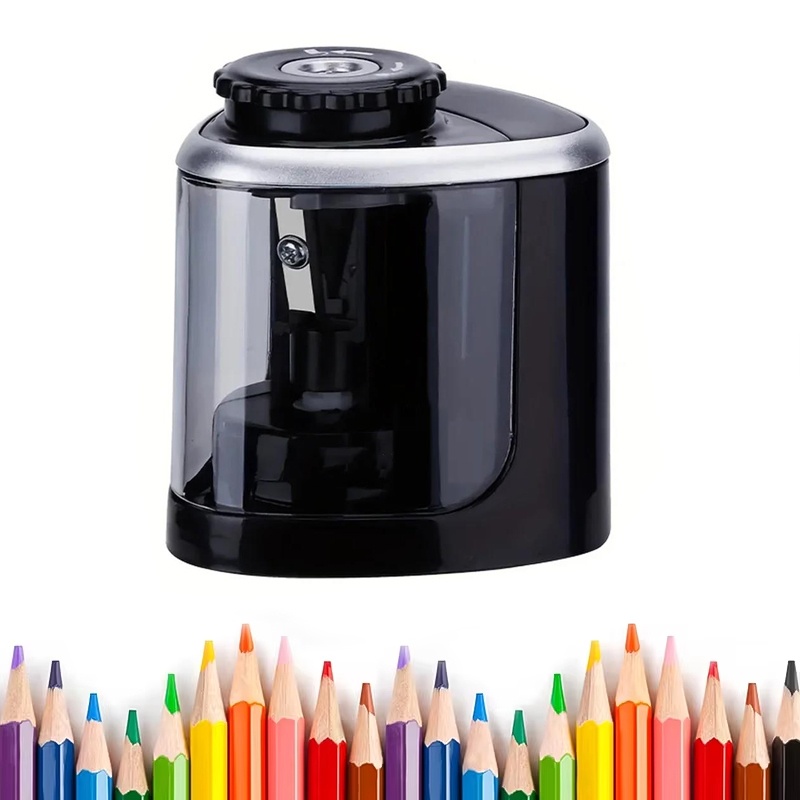 Electric Pencil Sharpener Usb - 自動鉛筆削り機、電動式、卓上型、6～8mmの鉛筆に対応、携帯用、学生、学校、オフィス、家庭での使用に最適な文房具。