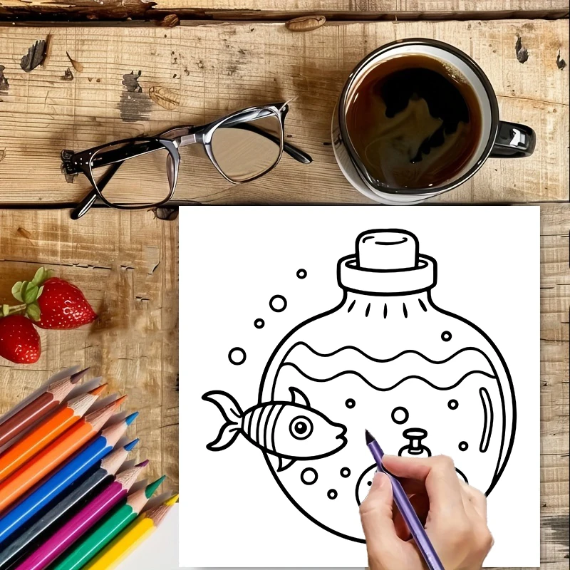 大人の塗り絵用マジックジャー、誕生日プレゼント、新学期用品、 - School Supplies のレビューと価格