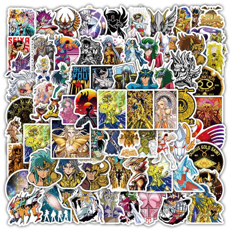 101 個聖闘士星矢アニメステッカー漫画キャラクター DIY - Desk Accessories のレビューと価格