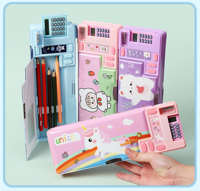 多機能プラスチック製文房具ボックス（電卓付き）、両面マグネッ - Scientific Calculator For Secondary School のレビューと価格