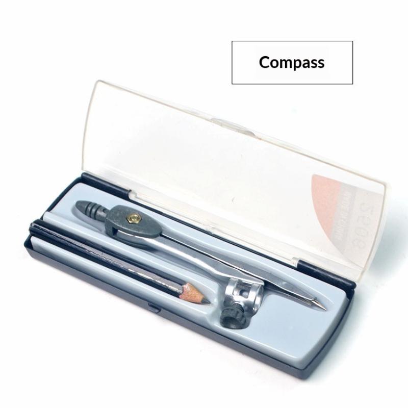 金属製のロック機構付きコンパスセット。持ち運び可能な円描画ツ - Math Geometry Set With Compass のレビューと価格