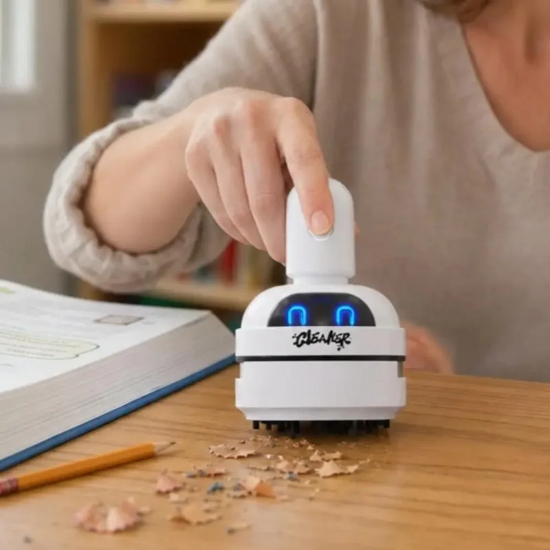 卓上クリーナー、小型ポータブル掃除機、消しゴムや鉛筆の削りく - Mini Desktop Vacuum Cleaner For Eraser Dust のレビューと価格